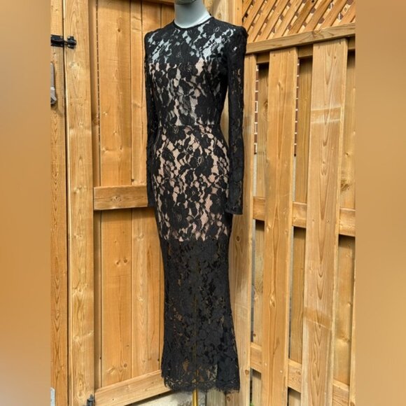 🆕 BRONX & BANCO 🧿 NWOT Colette Noir Black Lace Gown, Sz XS US 2 - Picture 3 of 16